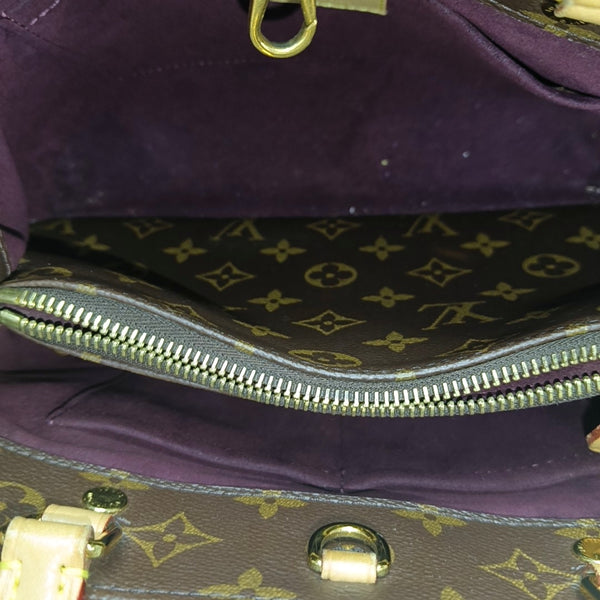 MONTAIGNE Monogram Coated Canvas Brown