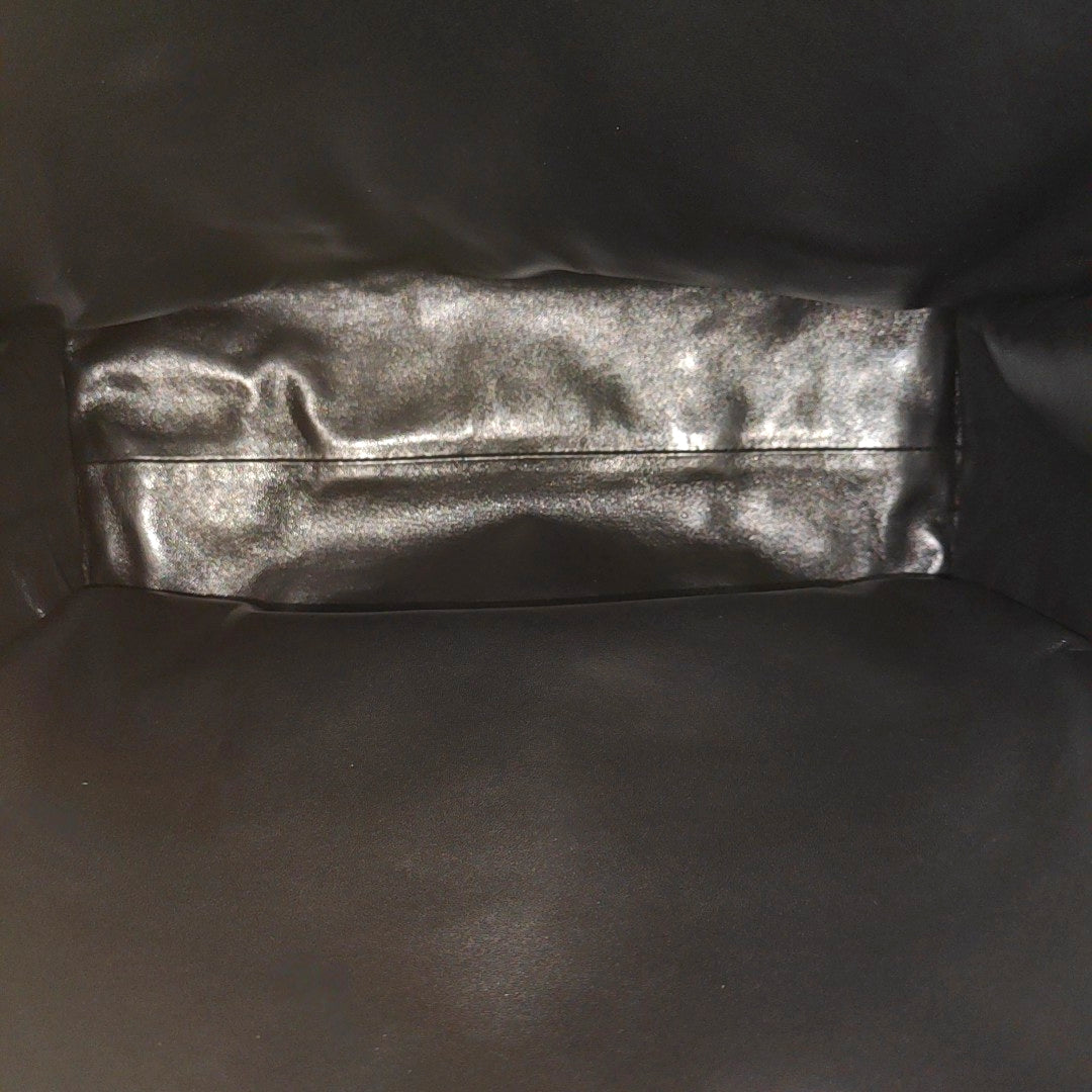 Lambskin Top Handle Bag Black