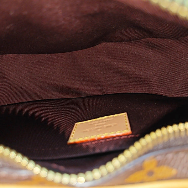 CROISSANT Monogram Coated Canvas Brown