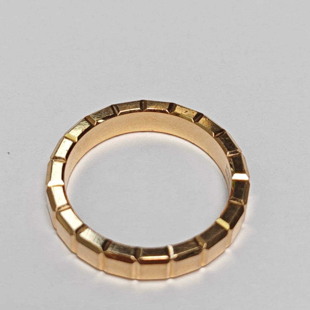 Ice Cube 18k Rose Gold Ring EU 56