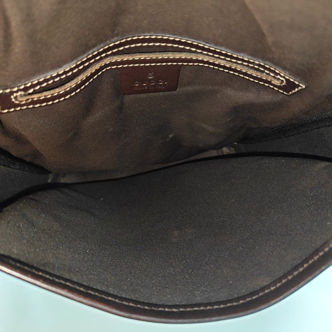 Monogram Coated Canvas Shoulder Bag Beige