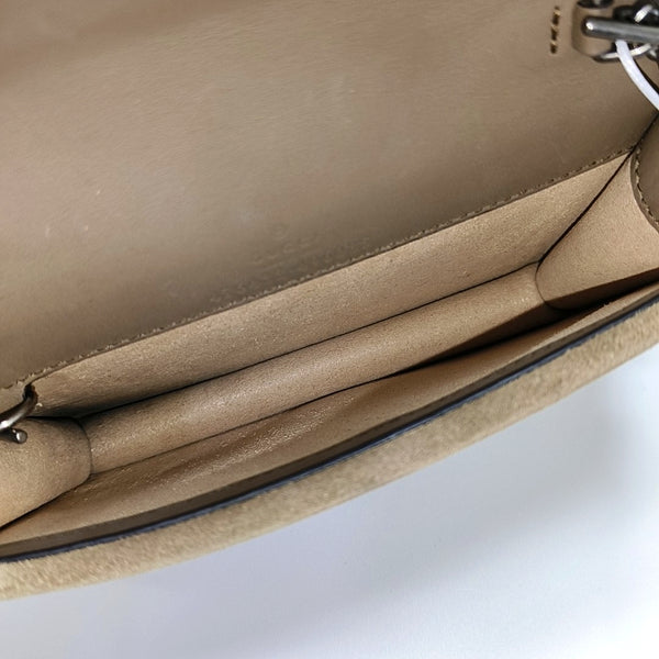 Dionysus Super Mini Monogram Coated Canvas Beige