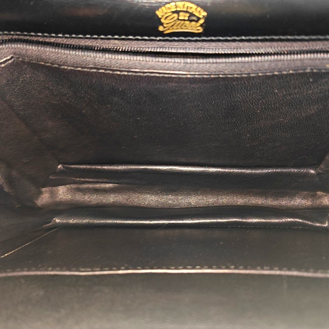 Leather Shoulder Bag Black