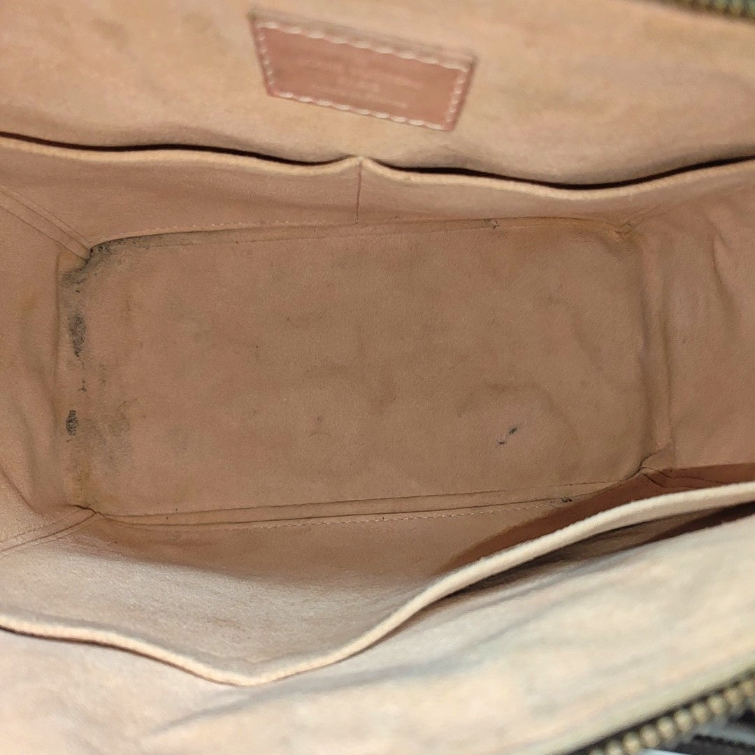 CAÏSSA PM Damier Ebene Coated Canvas Brown