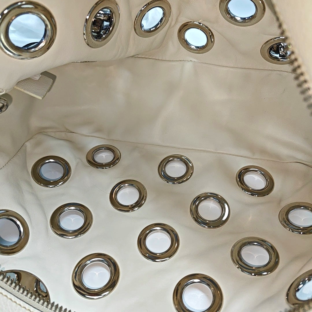 Calfskin Shoulder Bag White