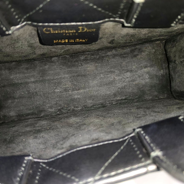 Lady D-Joy Mini Cannage Calfskin Black