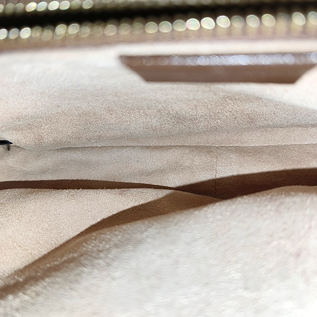 Horsebit 1955 Medium Monogram Coated Canvas Beige