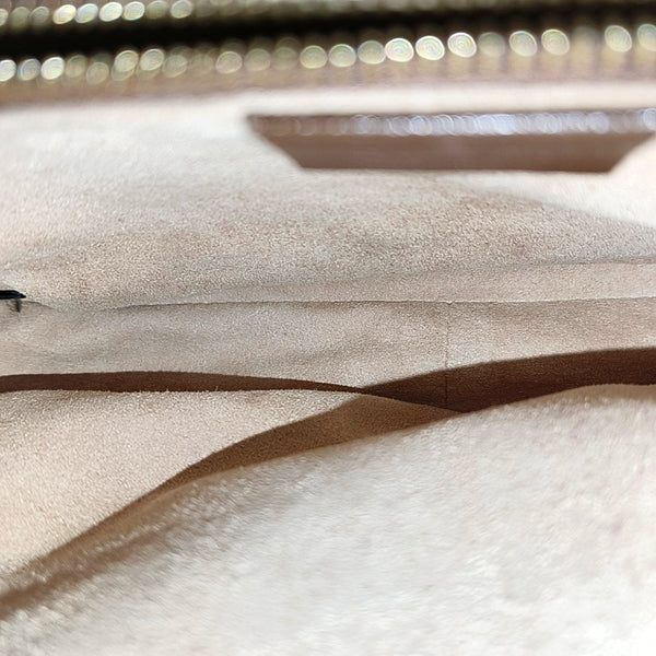 Horsebit 1955 Medium Monogram Coated Canvas Beige