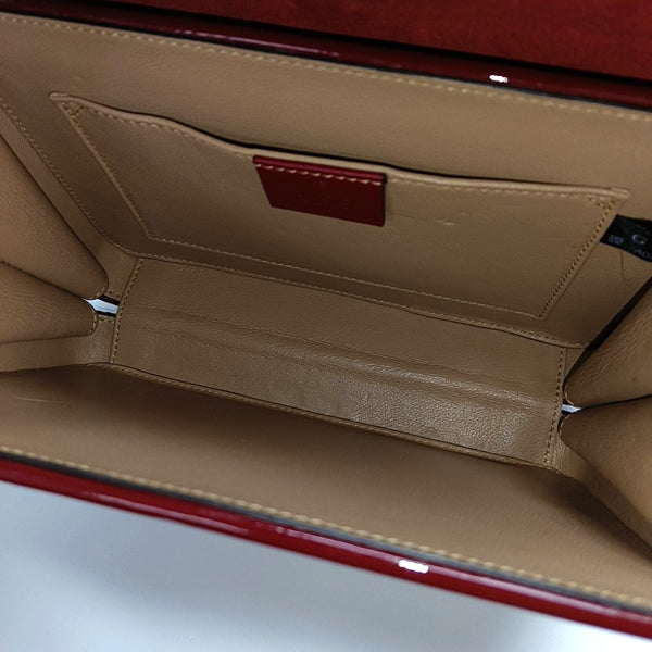 Authenticated pre-owned  Sylvie 1969 Mini Patent Leather Red - Shoulder Bag at Looply