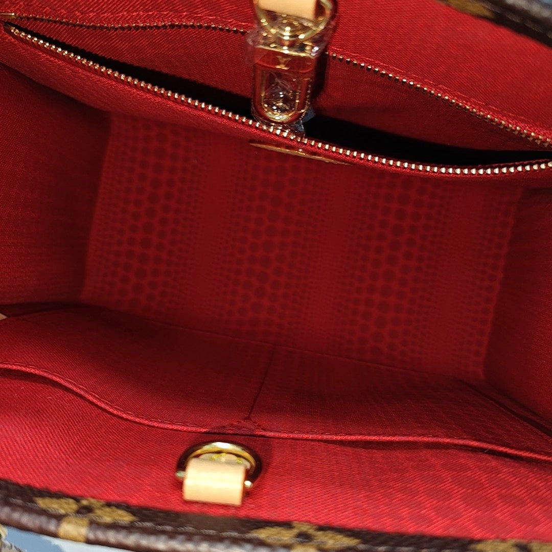 ONTHEGO PM Monogram Coated Canvas Brown