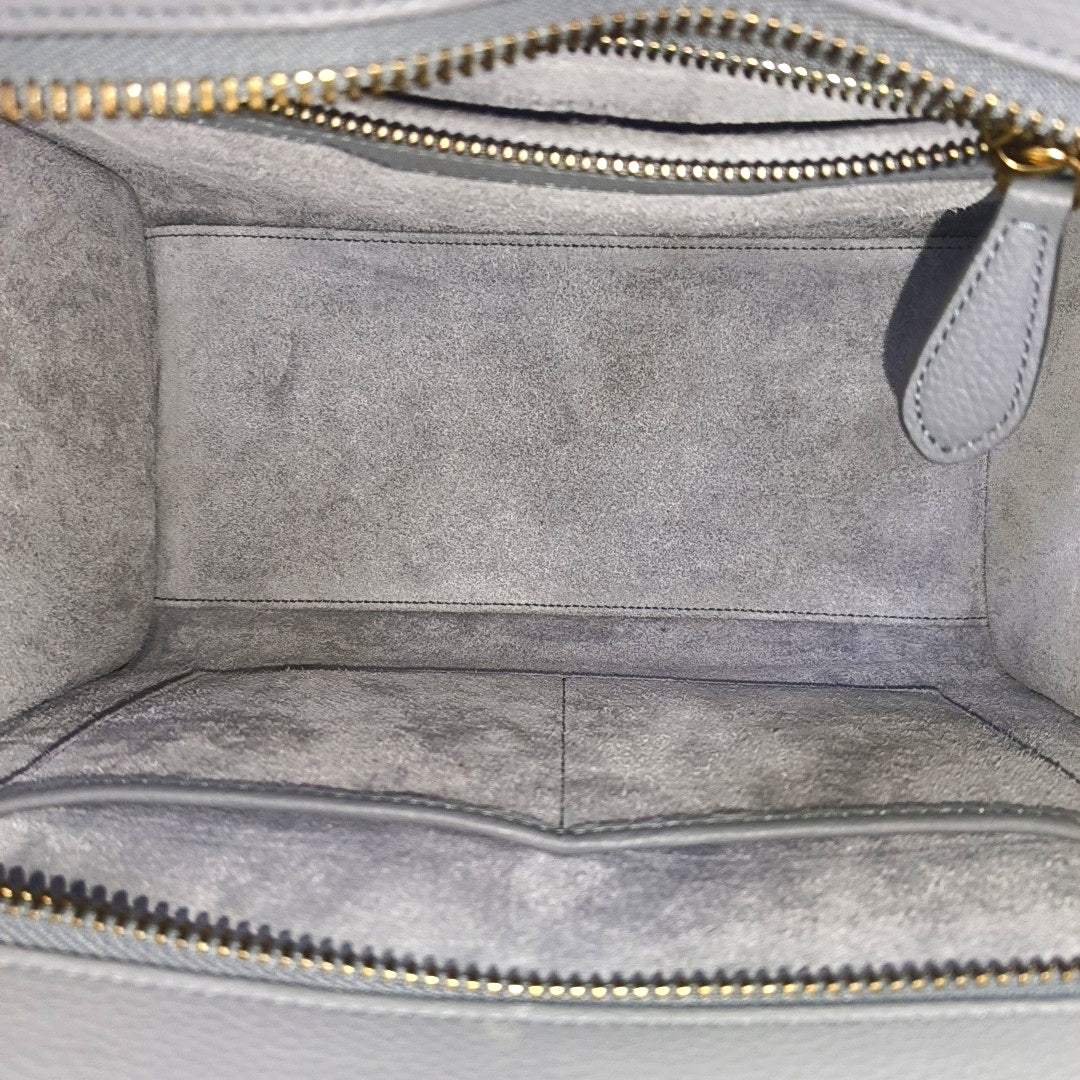 LUGGAGE Micro Calfskin Gray