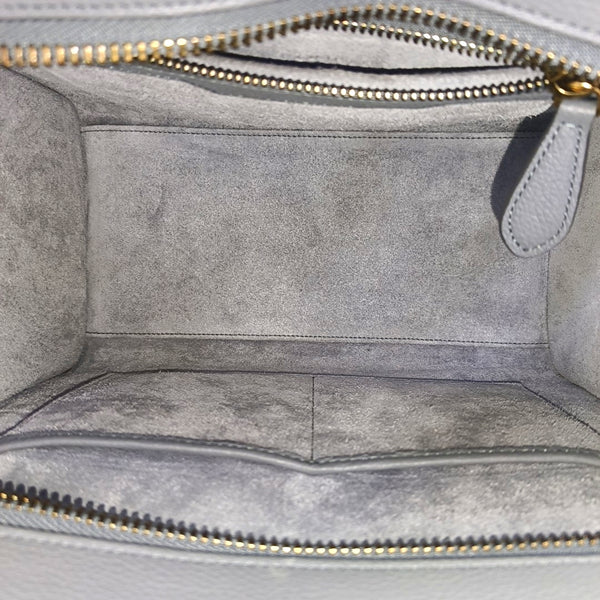 LUGGAGE Micro Calfskin Gray