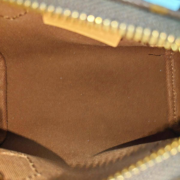 SPEEDY Nano Monogram Coated Canvas Brown