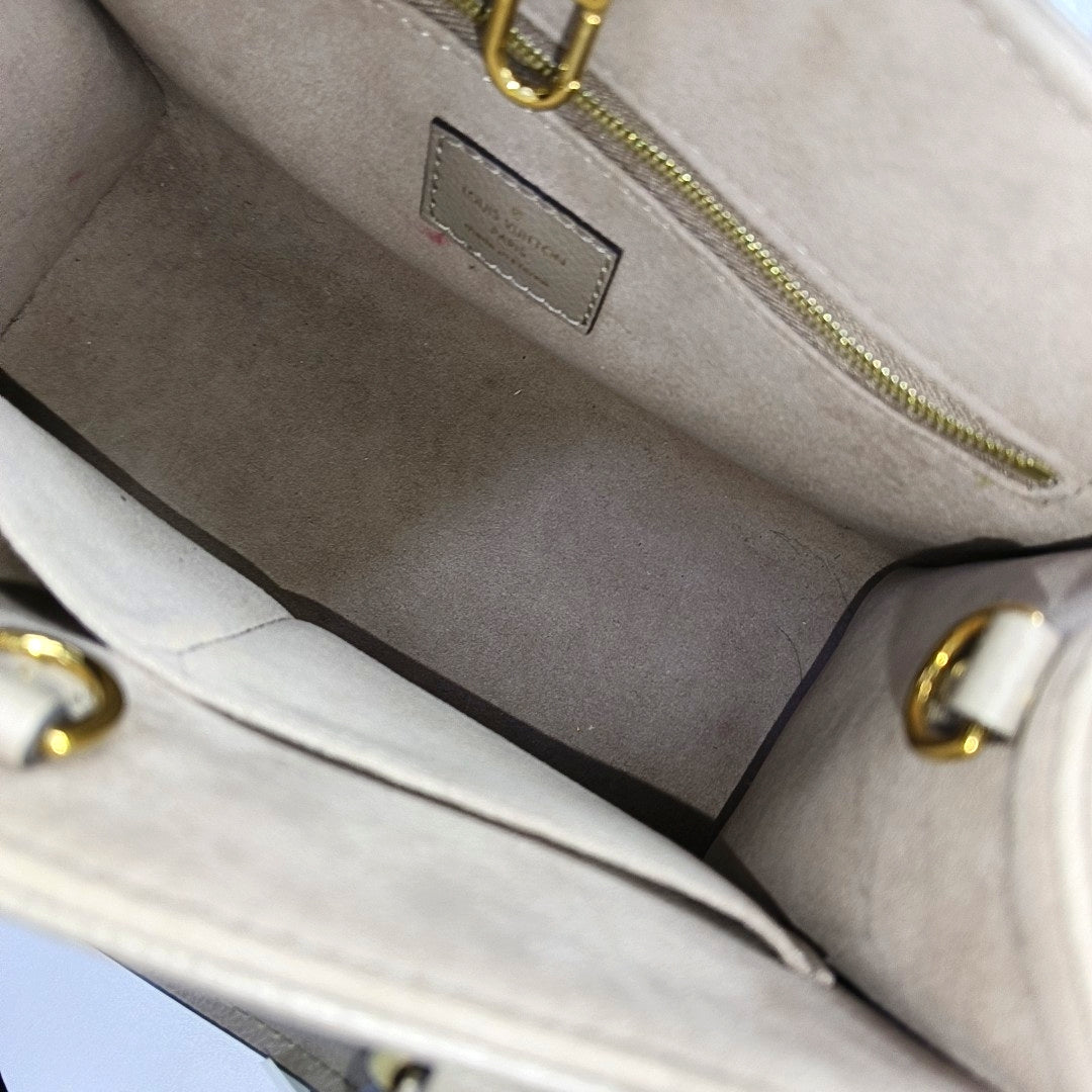 ONTHEGO PM Monogram Calfskin Gray