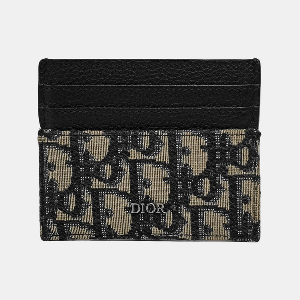 Oblique Calfskin Multicolor Card Holder