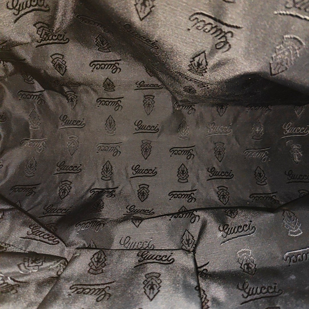 GG Imprime Monogram Calfskin Black