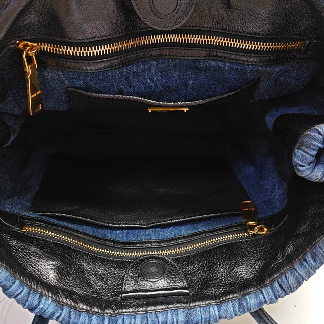 Avenue Quilted Denim Blue