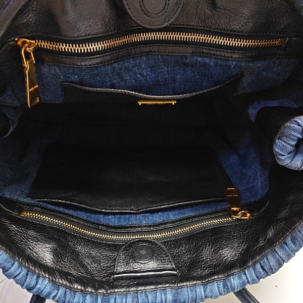 Avenue Quilted Denim Blue