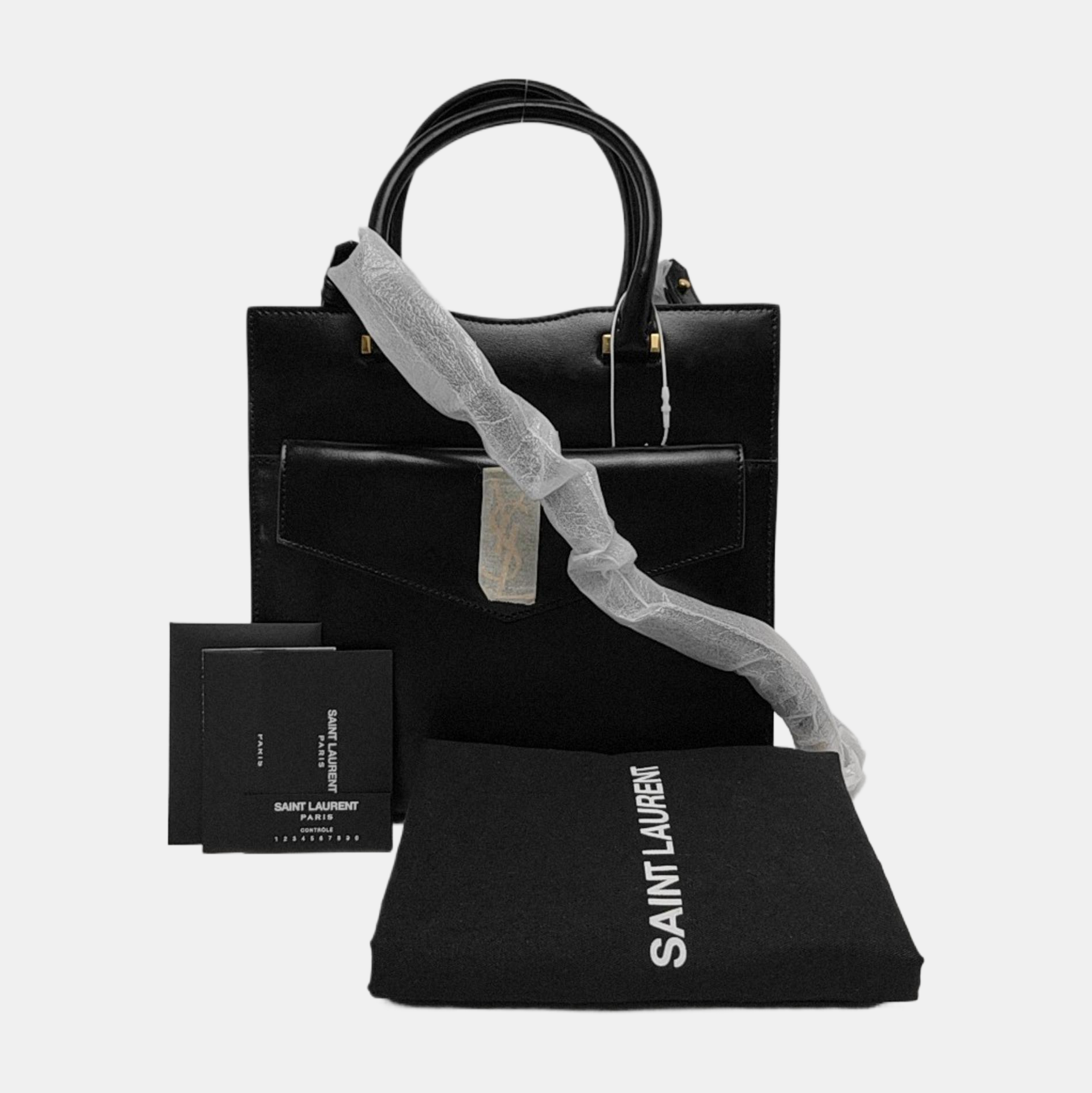 UPTOWN Small Calfskin Black