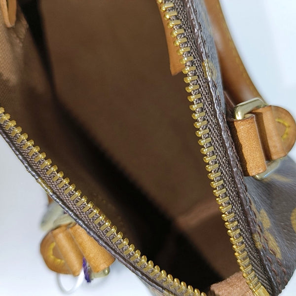 SPEEDY Monogram Coated Canvas Brown