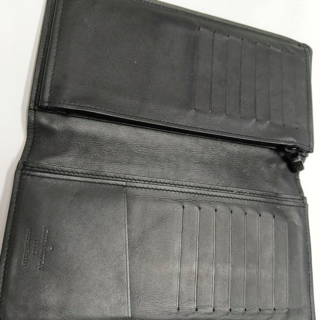 BRAZZA Monogram Calfskin Black Wallet