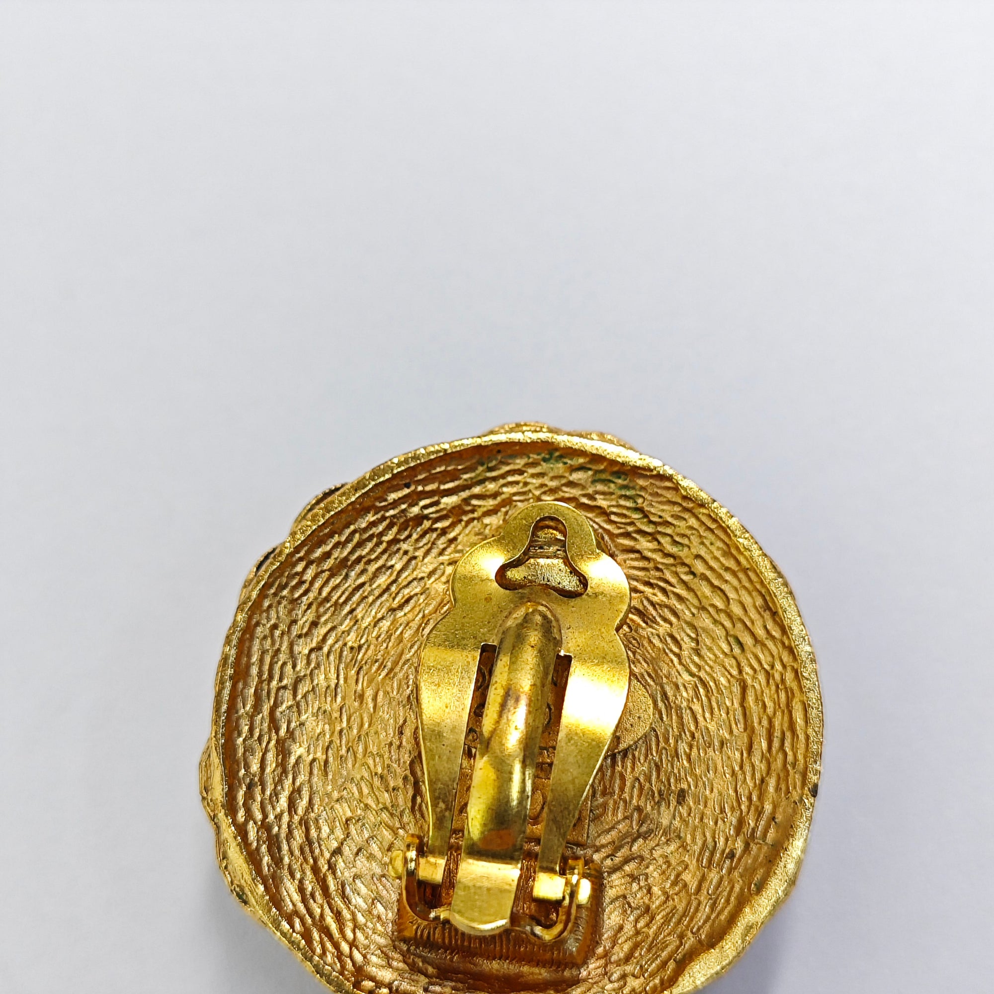 Metal Gold Clip On Earrings