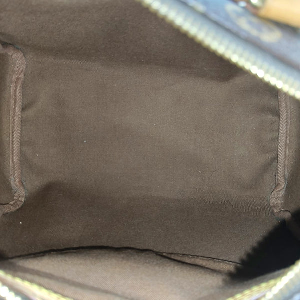 Authenticated pre-owned  SPEEDY 25 Monogram Coated Canvas Brown - Top Handle Bag at Looply