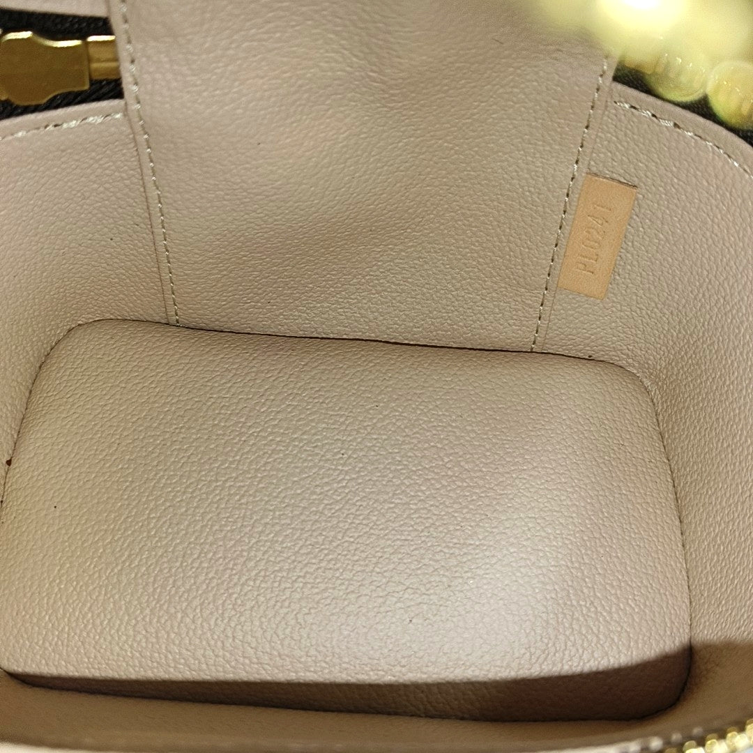 NICE Super Mini Monogram Coated Canvas Brown