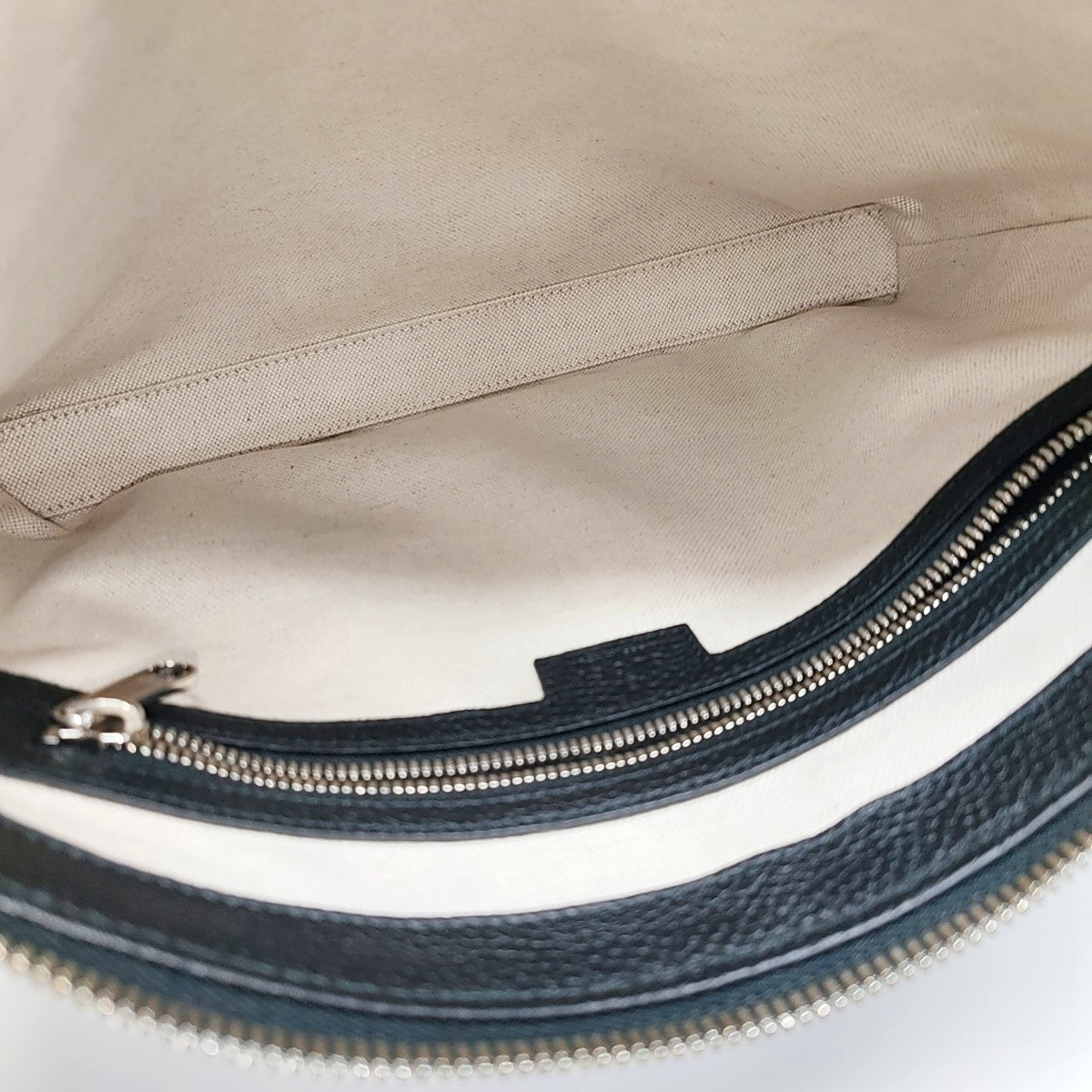 Monogram Leather Shoulder Bag Black