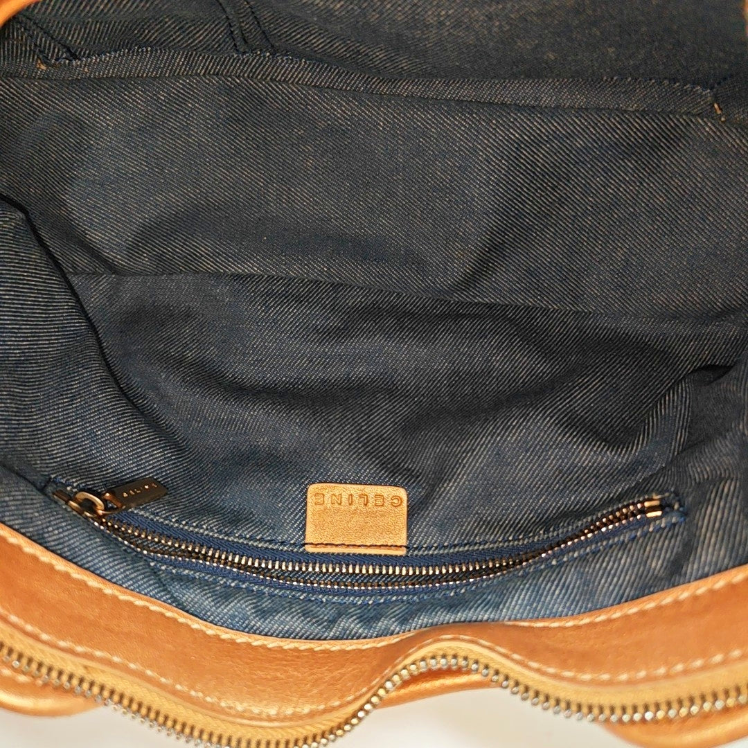 Canvas Top Handle Bag Blue