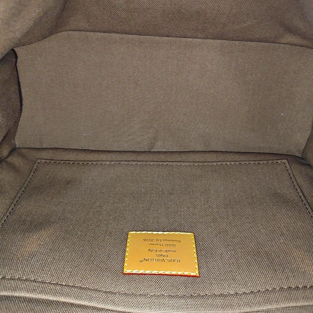 SHOPPER Monogram Coated Canvas Brown