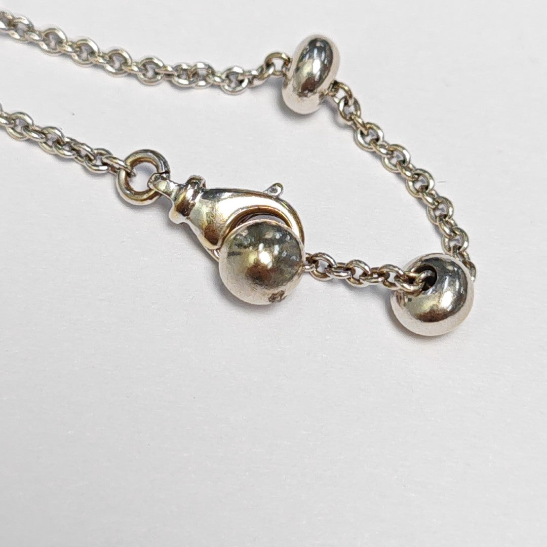 18k White Gold Silver Bracelet