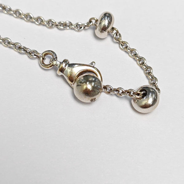 18k White Gold Silver Bracelet