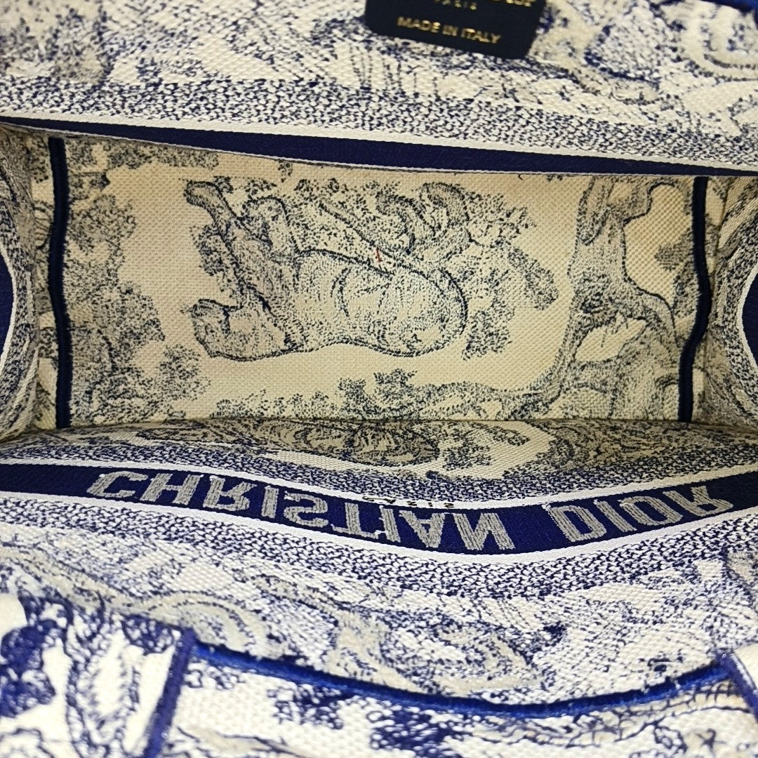Book Tote Medium Canvas Blue