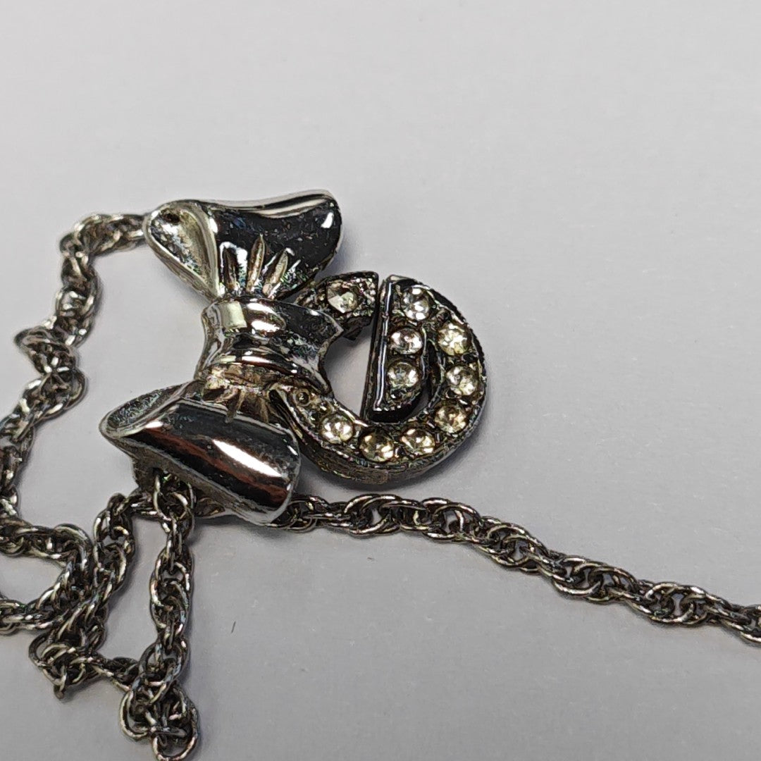 G Link Metal Silver Necklace