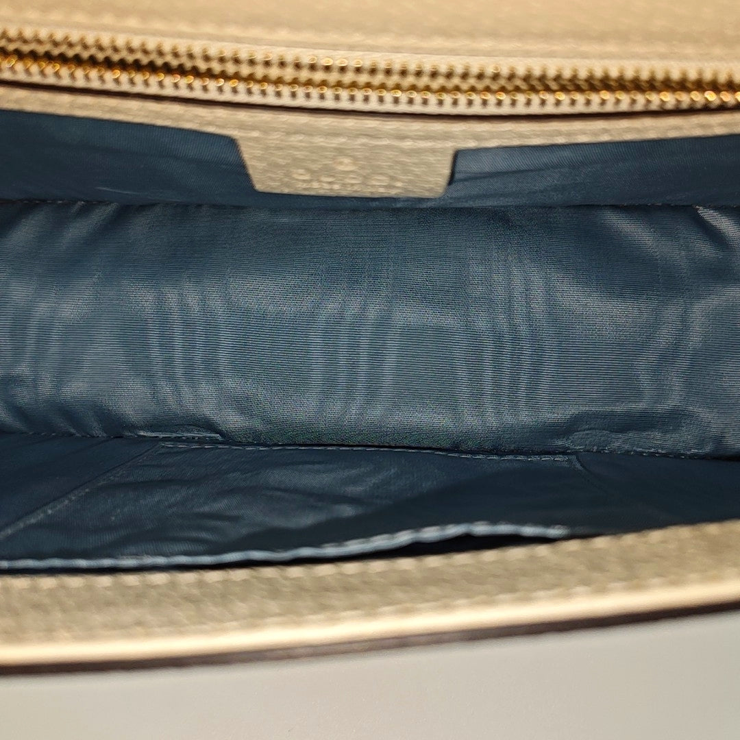Calfskin Shoulder Bag Small White