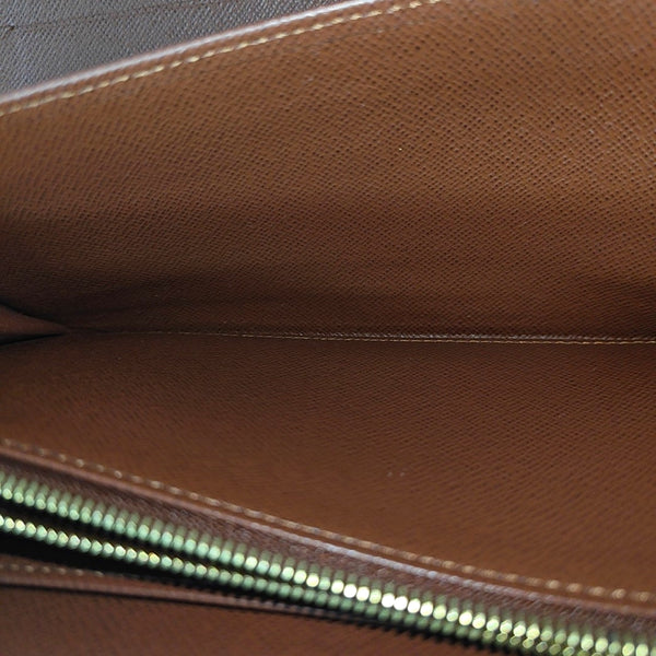 ZIPPY Monogram Coated Canvas Brown Wallet