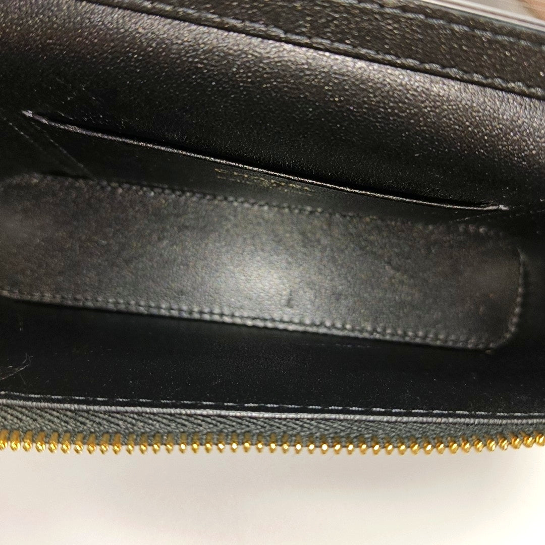 Quilted Lambskin Crossbody Bag Black