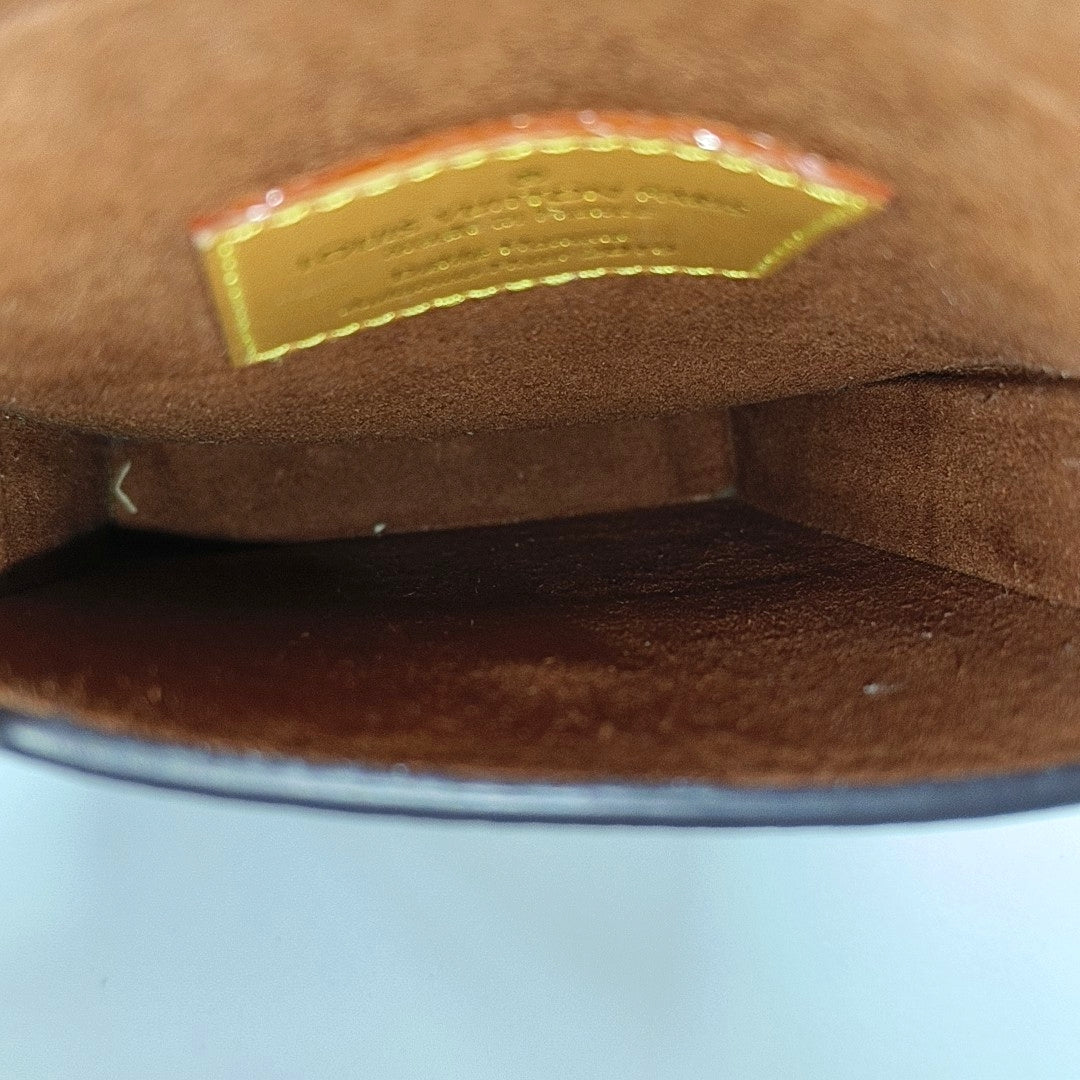 Monogram Coated Canvas Top Handle Bag Brown