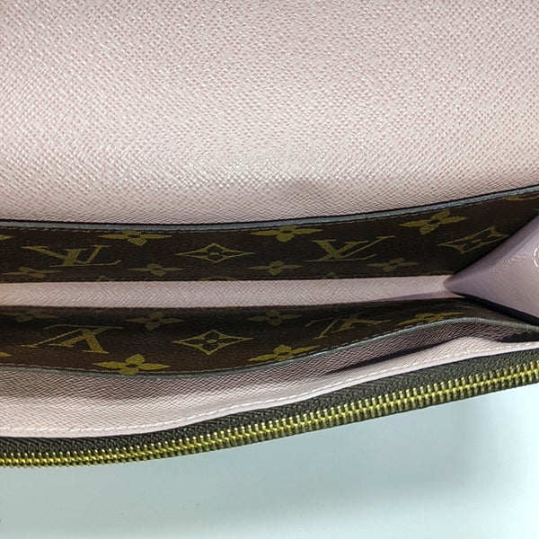 EMILIE Monogram Coated Canvas Brown Wallet