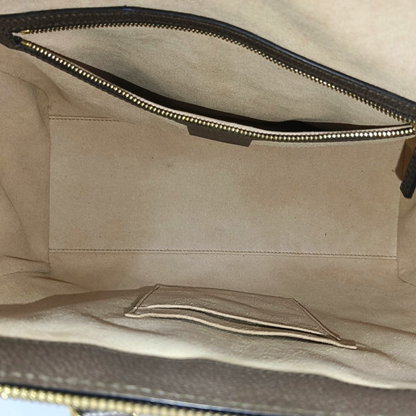 Ophidia Medium Monogram Coated Canvas Beige