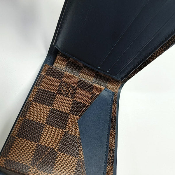 Damier Ebene Coated Canvas Wallet Brown