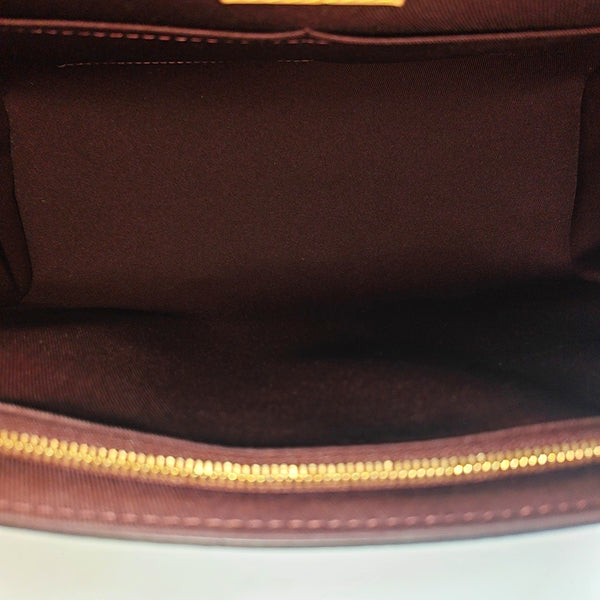 CLUNY MM Monogram Coated Canvas Brown
