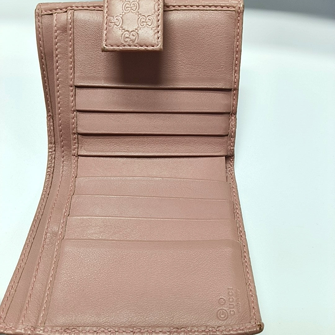 Monogram Calfskin Wallet Pink