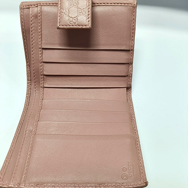 Monogram Calfskin Wallet Pink