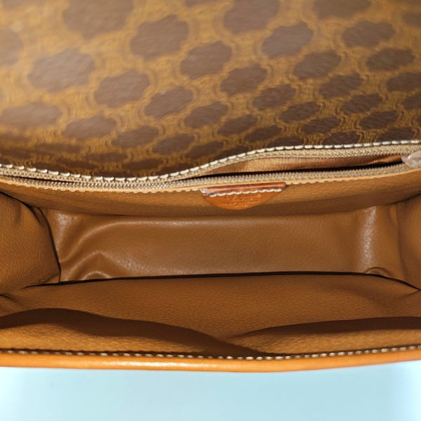 Authenticated pre-owned  MACADAM BLASON TRIOMPHE Coated Canvas Brown - Shoulder Bag at Looply