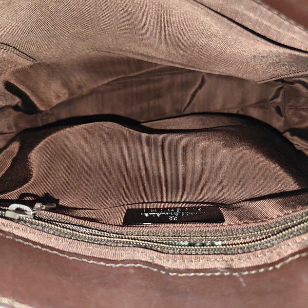 Calfskin Shoulder Bag Brown