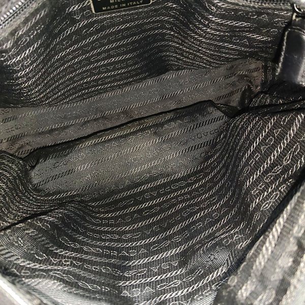Nylon Shoulder Bag Black