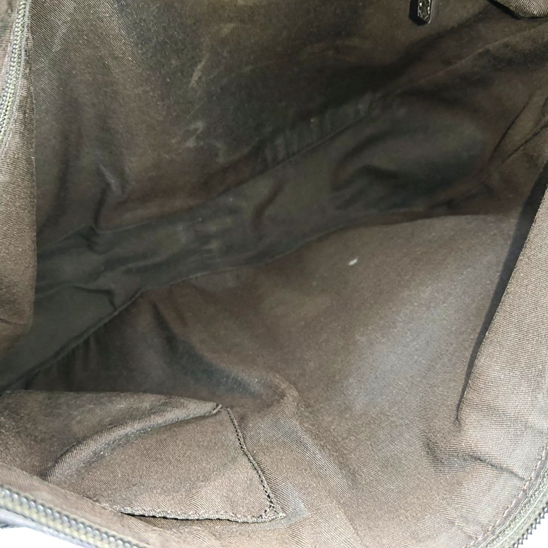 Monogram Canvas Top Handle Bag Brown