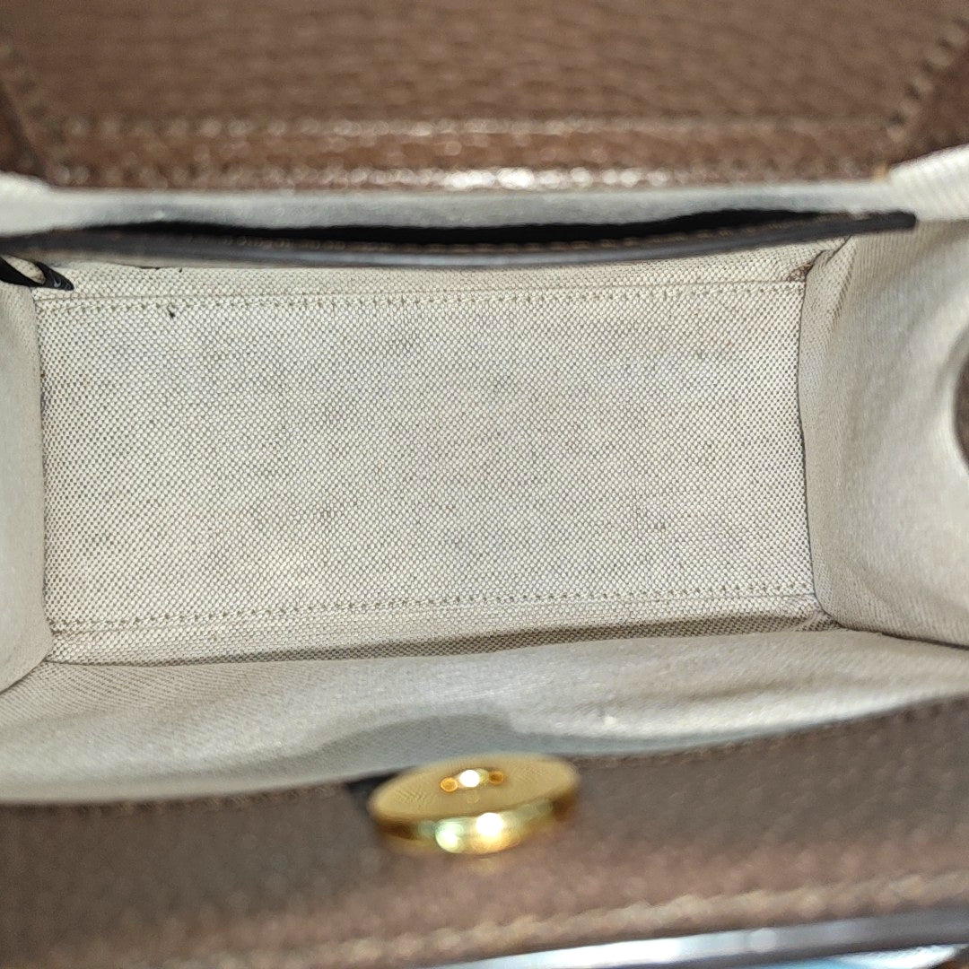 Diana Mini Monogram Canvas Beige